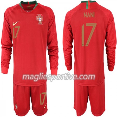 Completo Calcio Portogallo NANI 17 Bambino Divisa Prima Mondiali 2018 ML